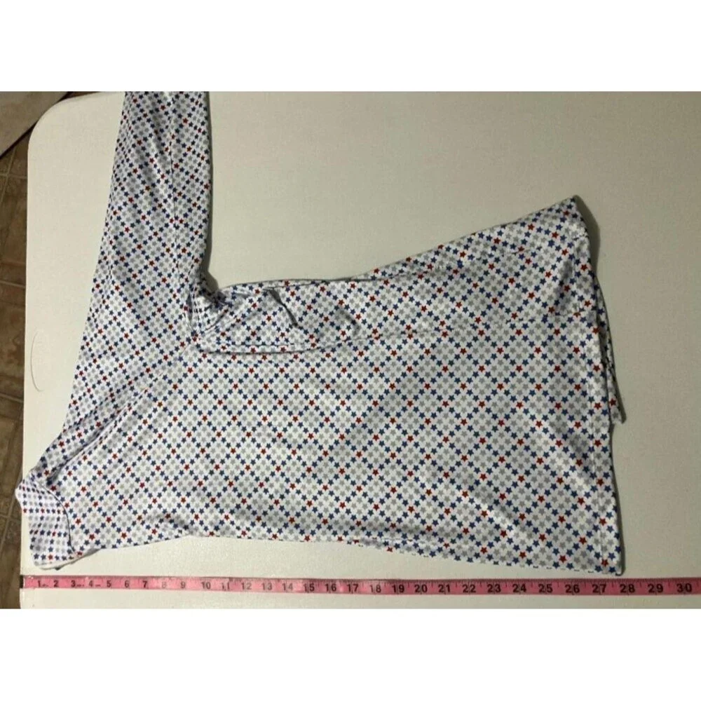 Lady Hagen Women’s XXL Quarter Zip Golf Shirt Blue Red Stars Patriotic Top USA - Picture 7 of 7